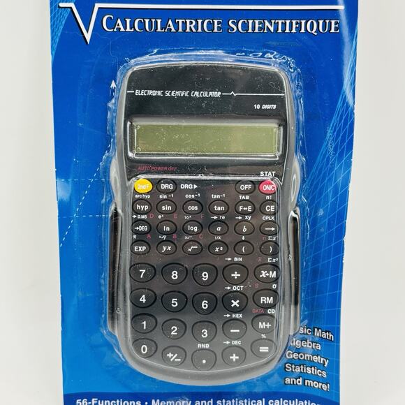JOT BRAND SCIENTIFIC CALCULATOR WITH 10 DIGIT DISPLAY, FLIP COVER New. Sealed - Picture 2 of 9